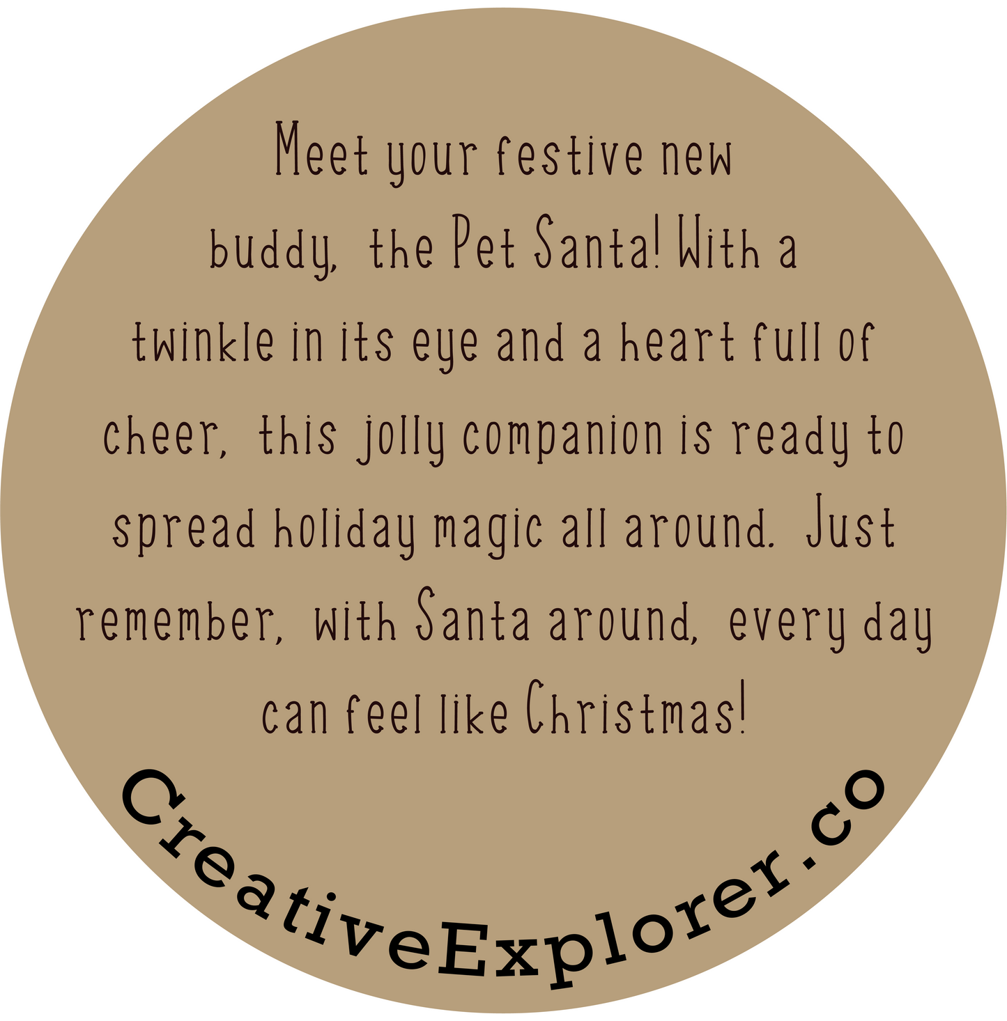 Pet Santa in a Jar - Festive Collectible - Quirky Holiday Gift - Cute Stocking Stuffer for Kids and Adults - Desk Decor Santa Figurine