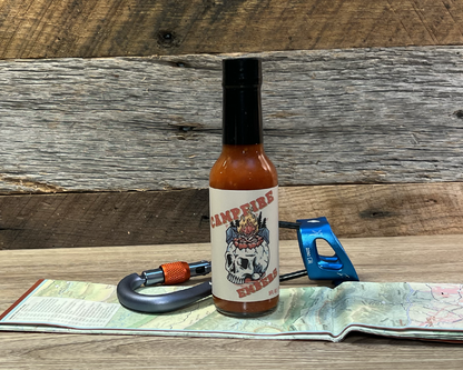 Campfire Embers Hot Sauce, Flavorful red savina sauce perfect for cook outs, camping and outdoor adventures