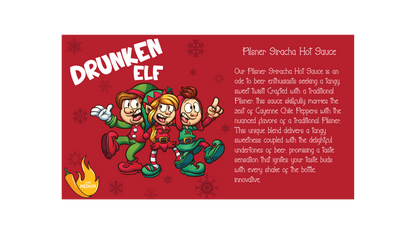 Drunken Elf Hot Sauce - Christmas Hot Sauce perfect gift and Stocking Stuffer