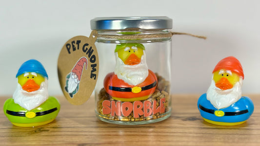 Pet Gnome in a Jar - Whimsical Fantasy Toy - Quirky Garden Gnome Collectible - Fun Desk Decor and Stocking Stuffer