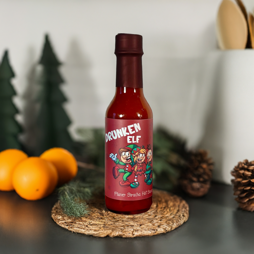 Drunken Elf Hot Sauce - Christmas Hot Sauce perfect gift and Stocking Stuffer