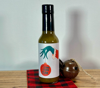 Grinch’s Revenge Jalapeno Hot Sauce - Spicy Christmas Hot Sauce - Fun Stocking Stuffer - Gourmet Hot Sauce Gift for Food Lovers