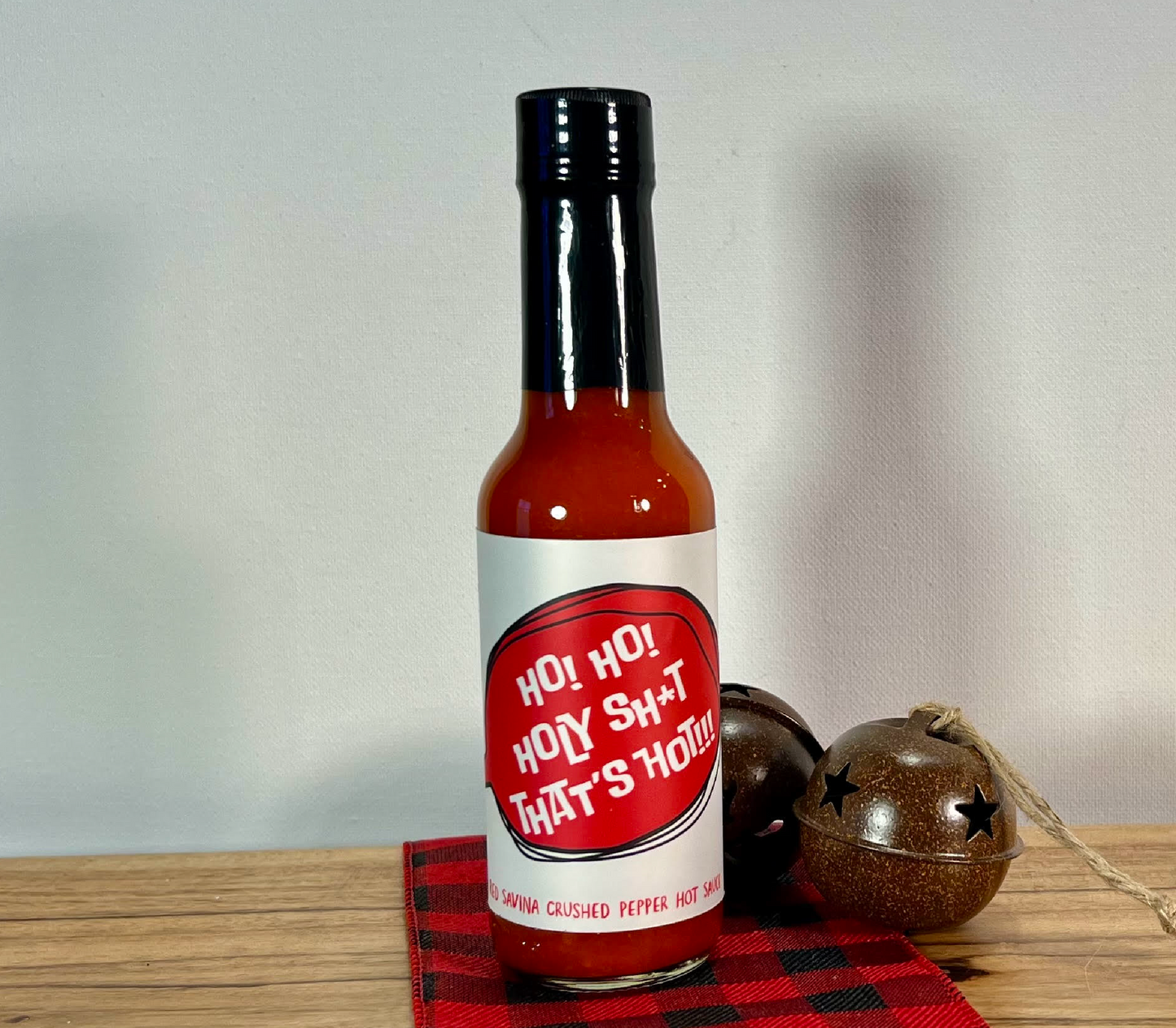 Ho! Ho! Holy Sh*t That’s Hot!!! Red Savina Hot Sauce - Extra Hot Christmas Hot Sauce - Spicy Gift for Food Lovers - Stocking Stuffer