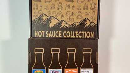 Hot Sauce Collection - Perfect Gift Set for Foodies and Adventurous Eaters including Jalapeno, Siracha, Red Savin and Habanero