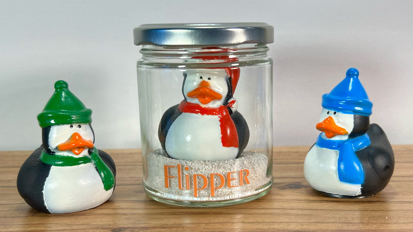 Pet Penguin in a Jar - Adorable Winter Animal Toy - Quirky Stocking Stuffer for Penguin Lovers - Christmas Gift for Kids and Adults