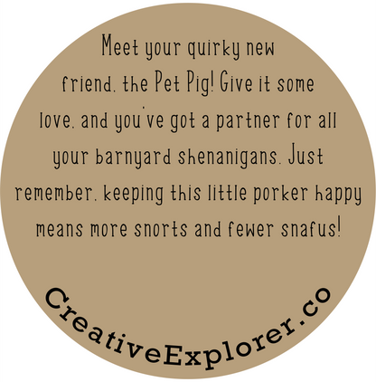 Pet Pig in a Jar - Cute Farm Animal Collectible - Quirky Gift for Pig Lovers - Fun Desk Buddy - Perfect Stocking Stuffer Gift