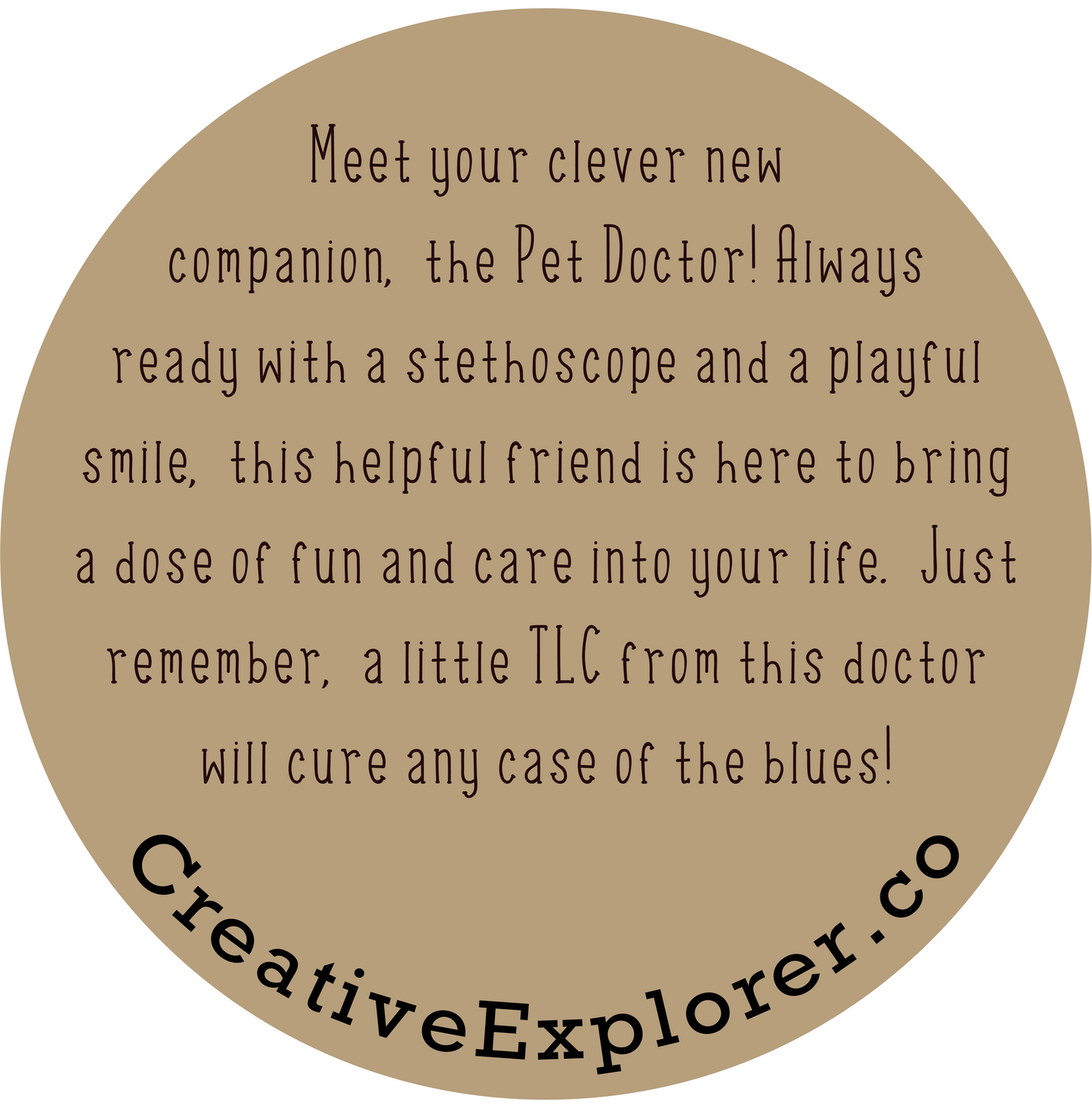 Pet Doctor in a Jar - Quirky Doctor Toy - Fun Medical Collectible - Unique Gift for Healthcare Workers or Medical Students