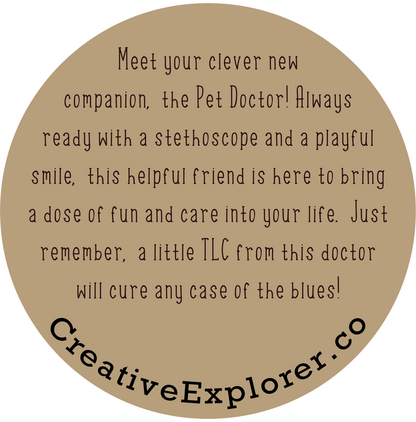 Pet Doctor in a Jar - Quirky Doctor Toy - Fun Medical Collectible - Unique Gift for Healthcare Workers or Medical Students