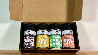 Ultimate Sauce Sampler - Perfect Gift Set for Foodies and Adventurous Eaters including Ketchup, Ranch and BBQ