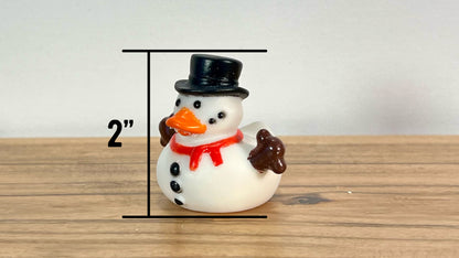 Pet Snowman in a Jar - Cute Winter Snowman Toy - Christmas Gift for Kids and Adults - Festive Stocking Stuffer - Holiday Collectible